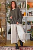 Salone Bubble Top Khaki